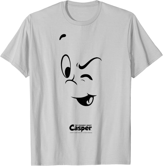 Casper the Friendly Ghost Halloween Big Face Costume T-Shirt - T-Shirt | Ash