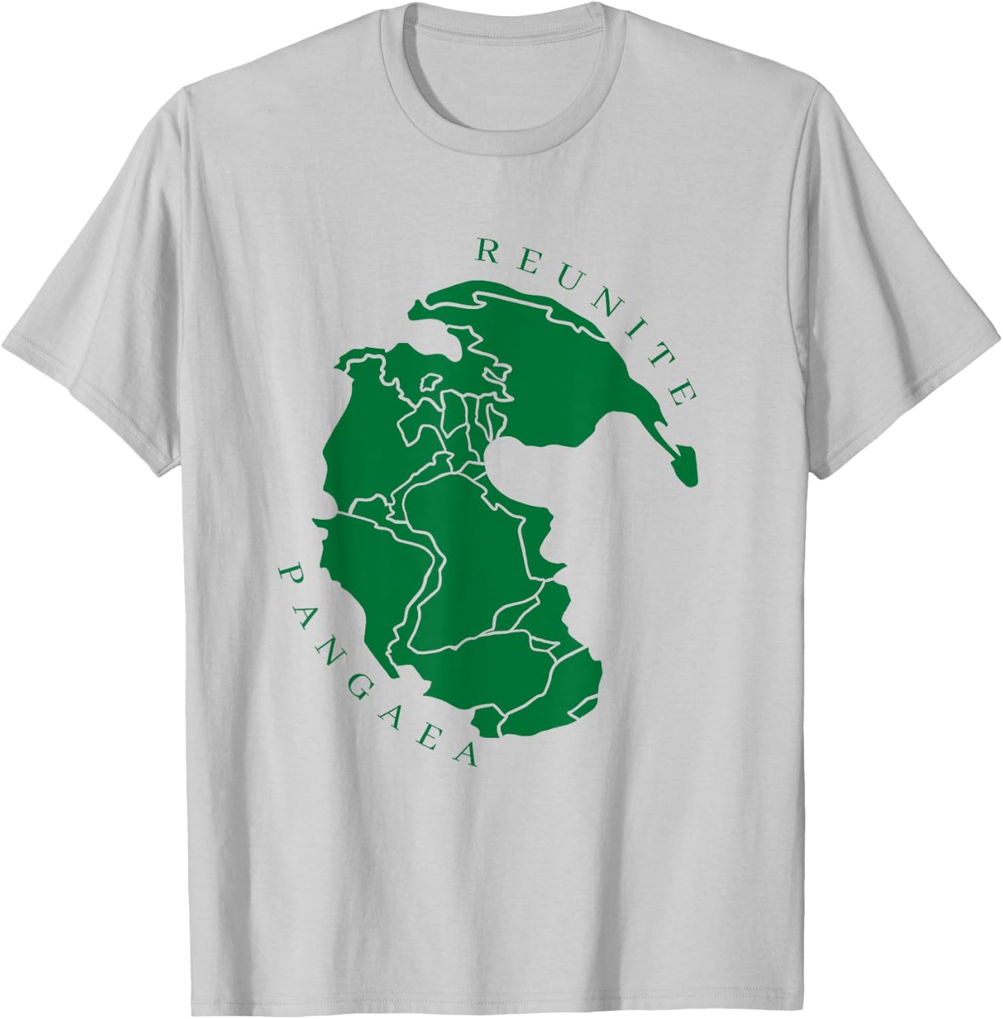 Reunite Pangaea : Clean Green Version T-Shirt - T-Shirt | Ash