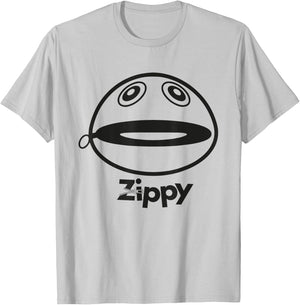 Rainbow Zippy Unzipped T-Shirt - T-Shirt | Ash