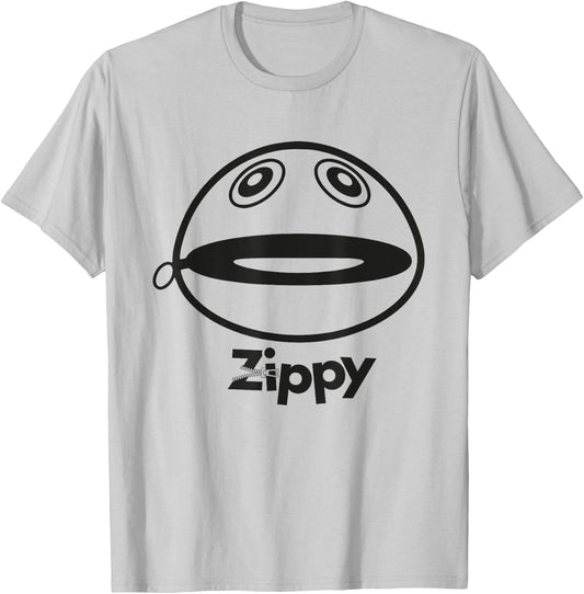 Rainbow Zippy Unzipped T-Shirt - T-Shirt | Ash