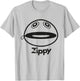 Rainbow Zippy Unzipped T-Shirt - T-Shirt | Ash