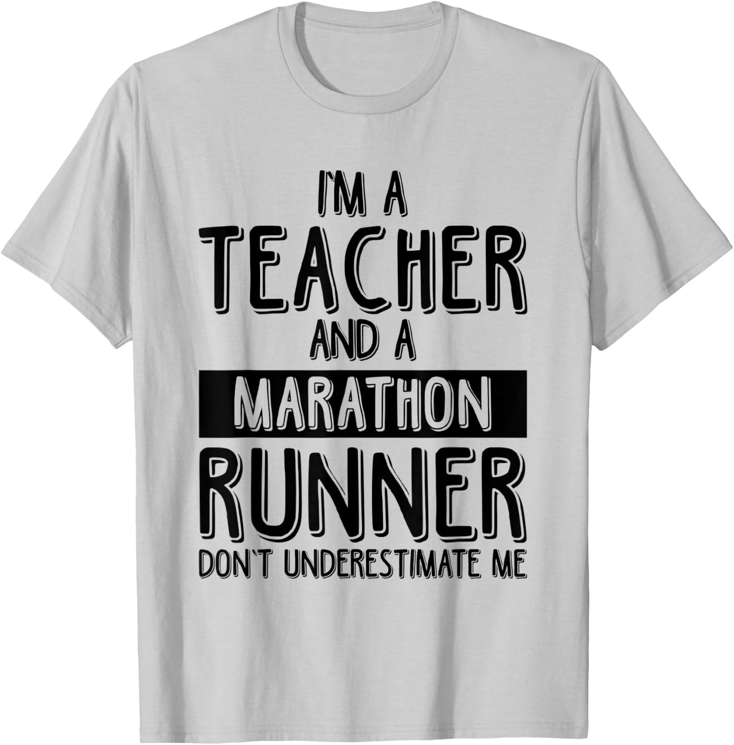 Running Teacher Marathon Funny Running Teacher Women T-Shirt - T-Shirt | Ash