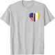 Garifuna Heritage American Grown Heart Garifuna Flag T-Shirt - T-Shirt | Ash