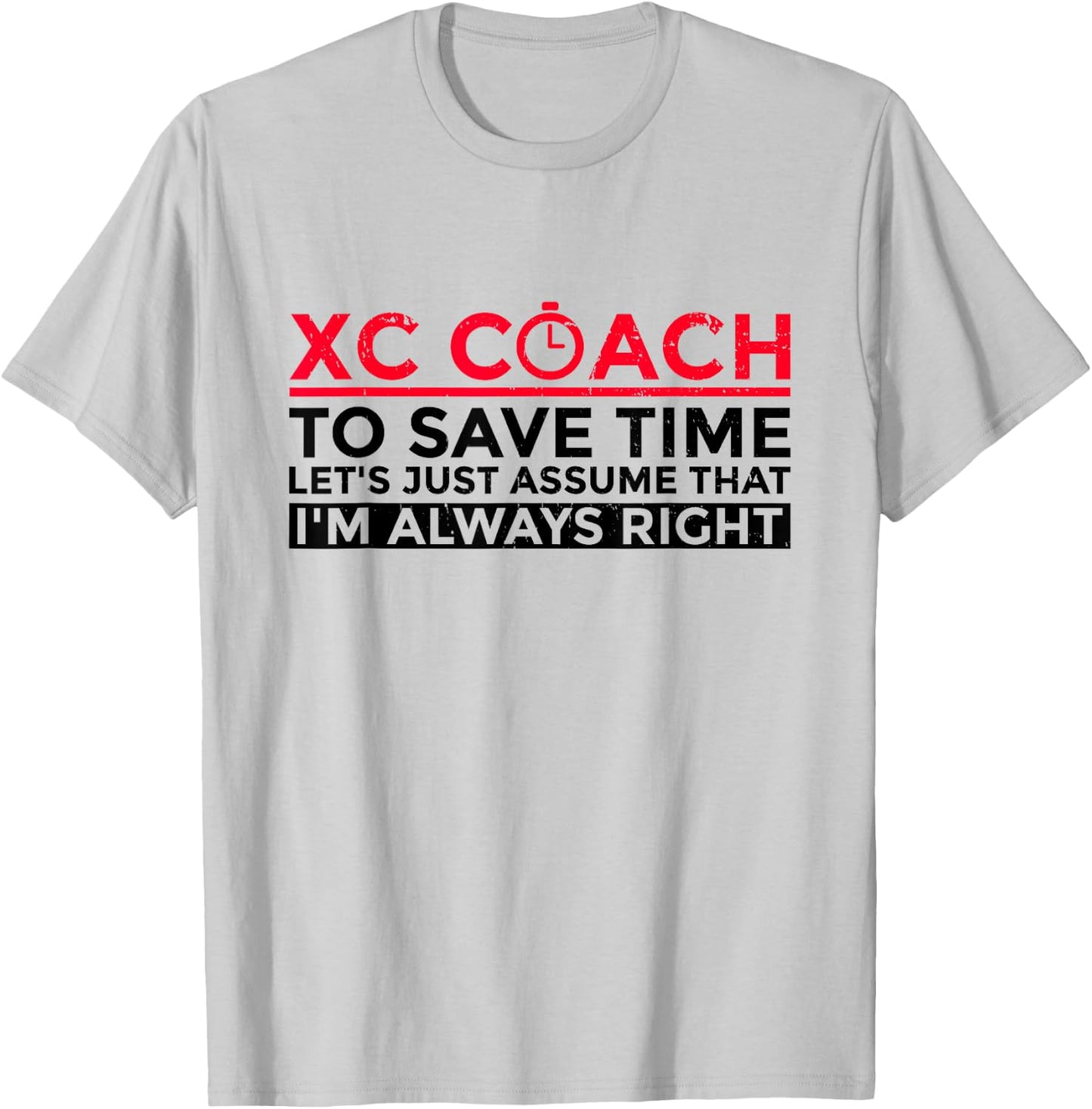 Cross Country Coach Design For A XC Runner Coach T-Shirt - T-Shirt | Ash