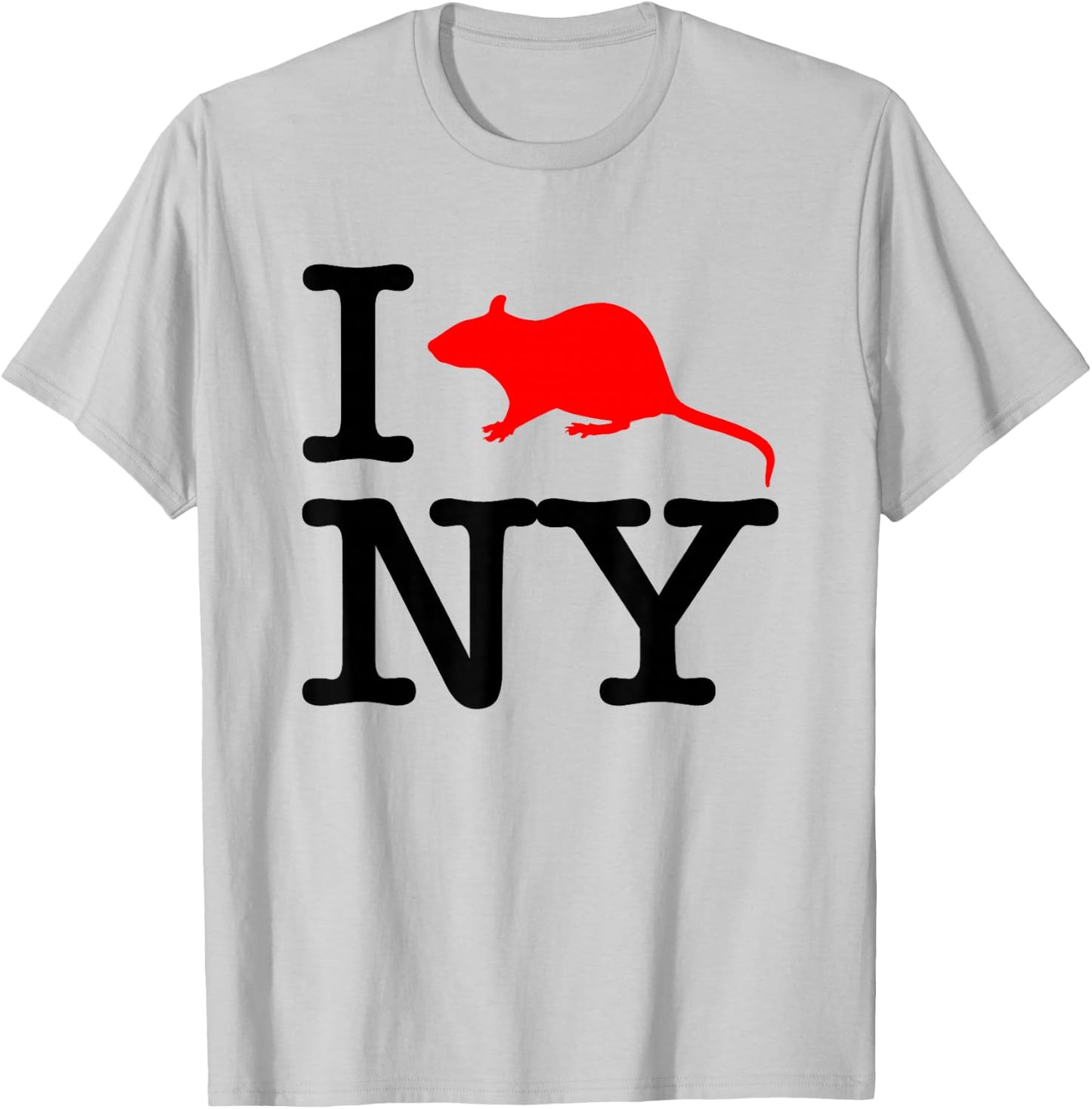 I Rat NY - Funny Saying New York City NYC New York T-Shirt - T-Shirt | Ash