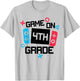 Gamer Back To School Shirt Boy Game On Fourth 4th Grade T-Shirt - T-Shirt | Ash
