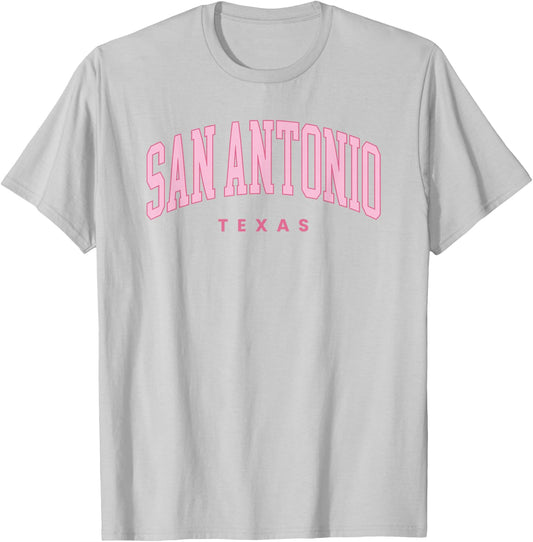Vintage San Antonio Texas Retro Preppy Throwback Girls Women T-Shirt - T-Shirt | Ash