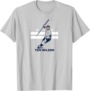 Tom Wilson: City Star - Washington D.C. Hockey T-Shirt - T-Shirt | Ash