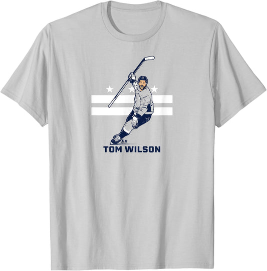 Tom Wilson: City Star - Washington D.C. Hockey T-Shirt - T-Shirt | Ash