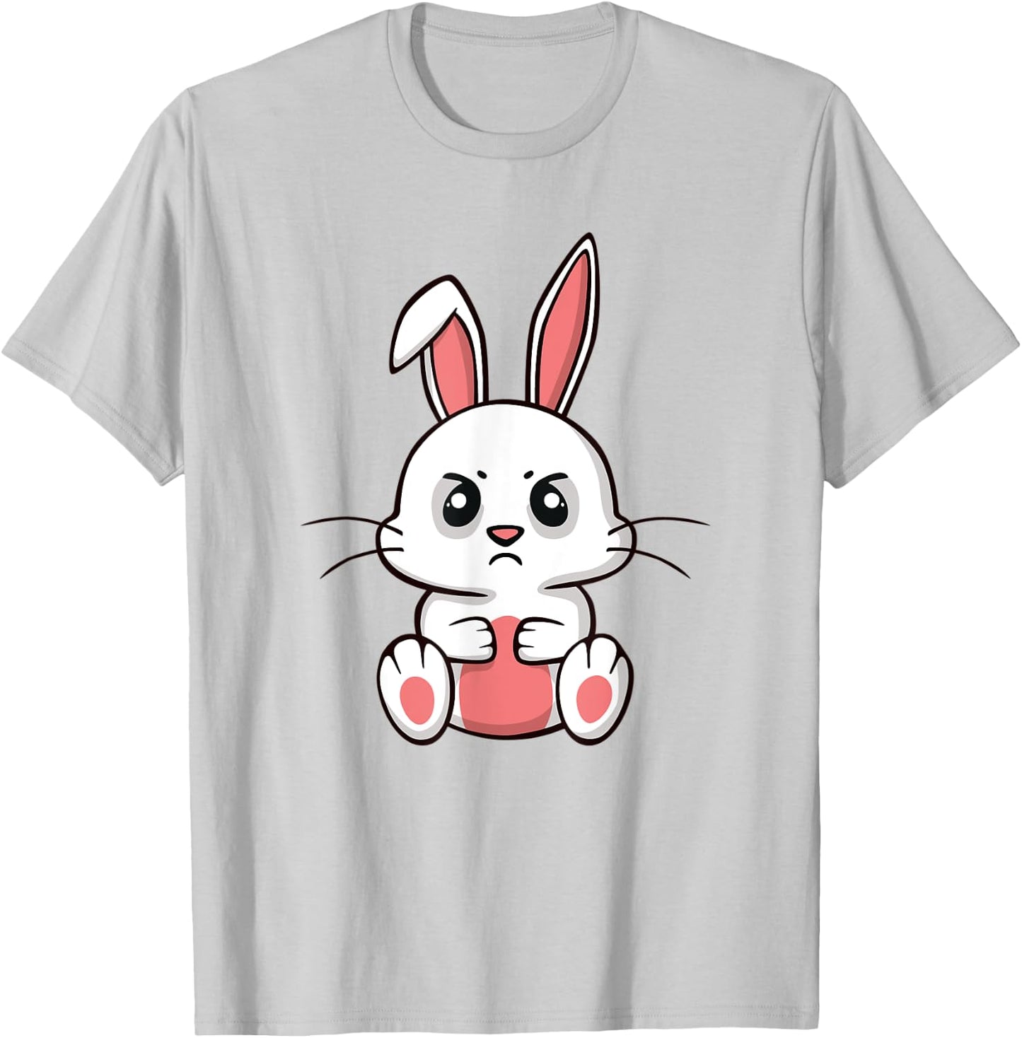 Angry Bunny T-Shirt - T-Shirt | Ash