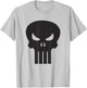 Marvel Comics Retro Classic Punisher Black Skull Chest Logo T-Shirt - T-Shirt | Ash