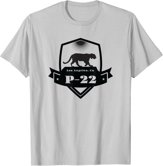 Hollywood Mountain Lion P-22 Los Angeles Cougar T-Shirt - T-Shirt | Ash