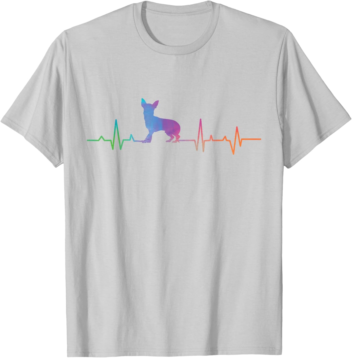 Chihuahua Chihuahueño Heartbeat T-Shirt - T-Shirt | Ash