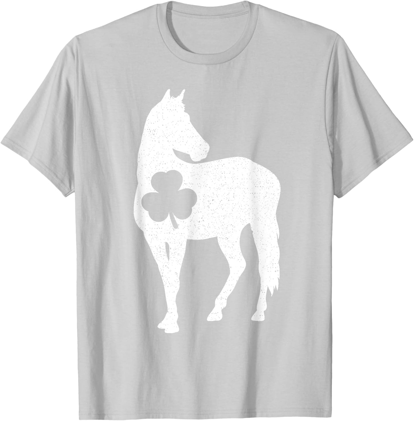 St Patrick's Day Shamrock Horse Irish Green Saint Paddy's T-Shirt - T-Shirt | Ash