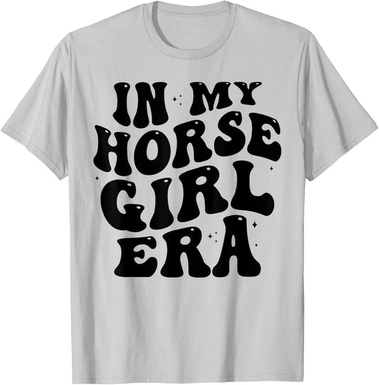 In my horse girl era Equestrian Horseback Riding girls T-Shirt - T-Shirt | Ash