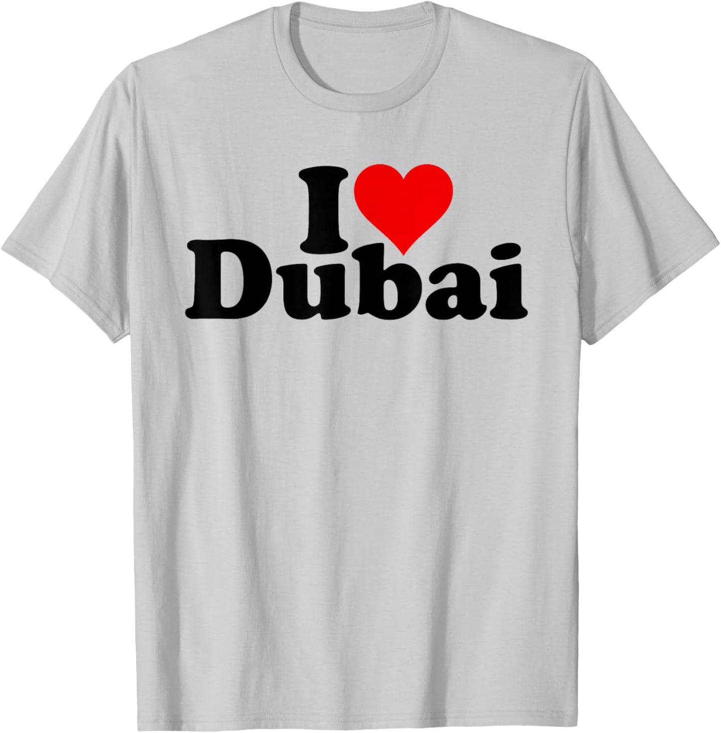 I Love Heart Dubai Uae United Arab Emirates T-Shirt - T-Shirt | Ash
