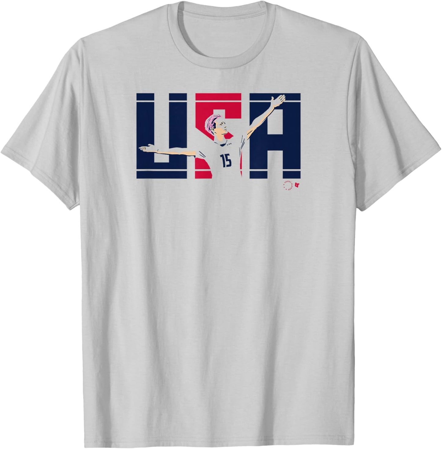 USA Rapinoe Pose - Megan Rapinoe - USWNT USA Soccer T-Shirt - T-Shirt | Ash