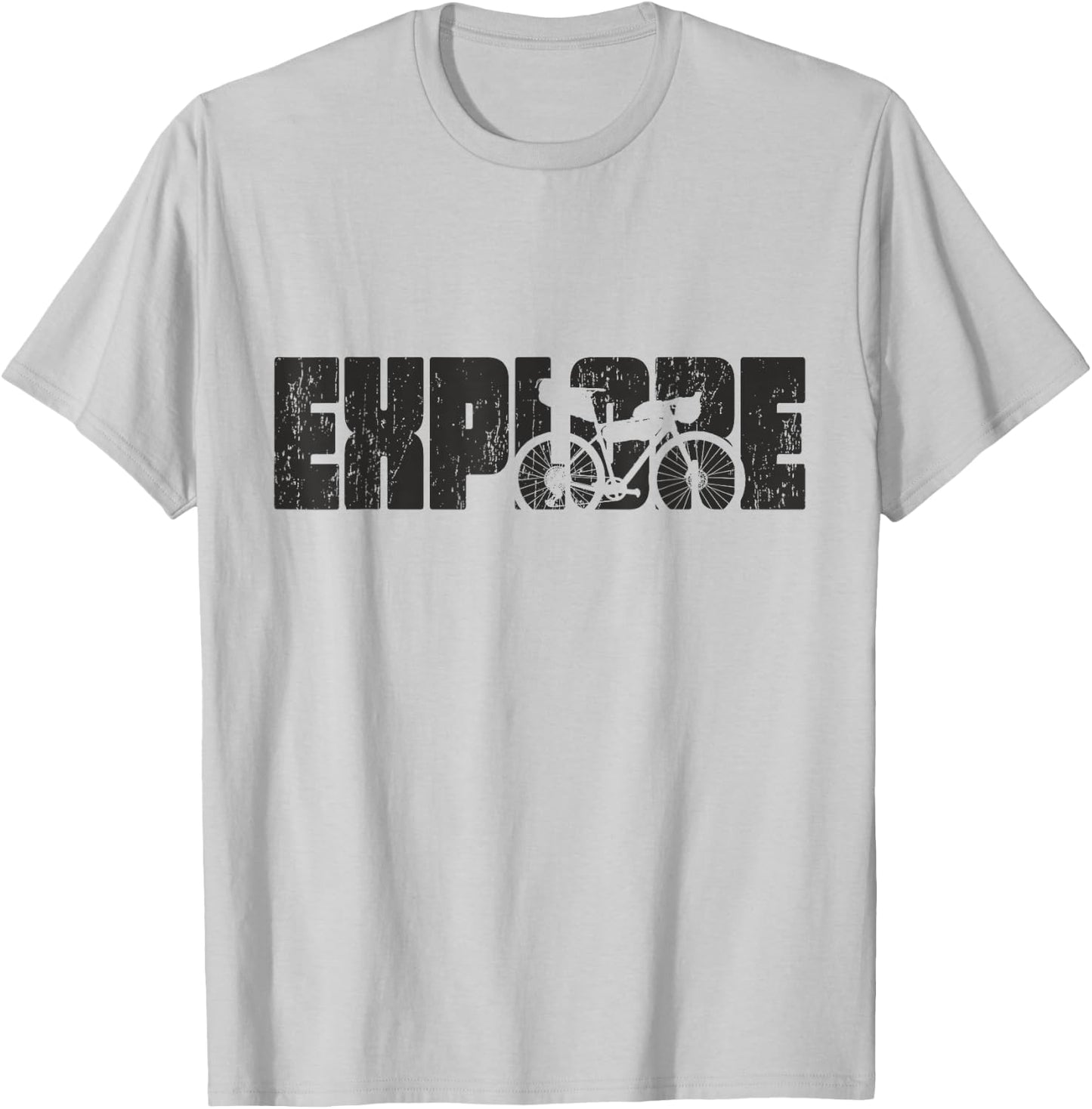 Explore - Gravel Bike T-Shirt - T-Shirt | Ash