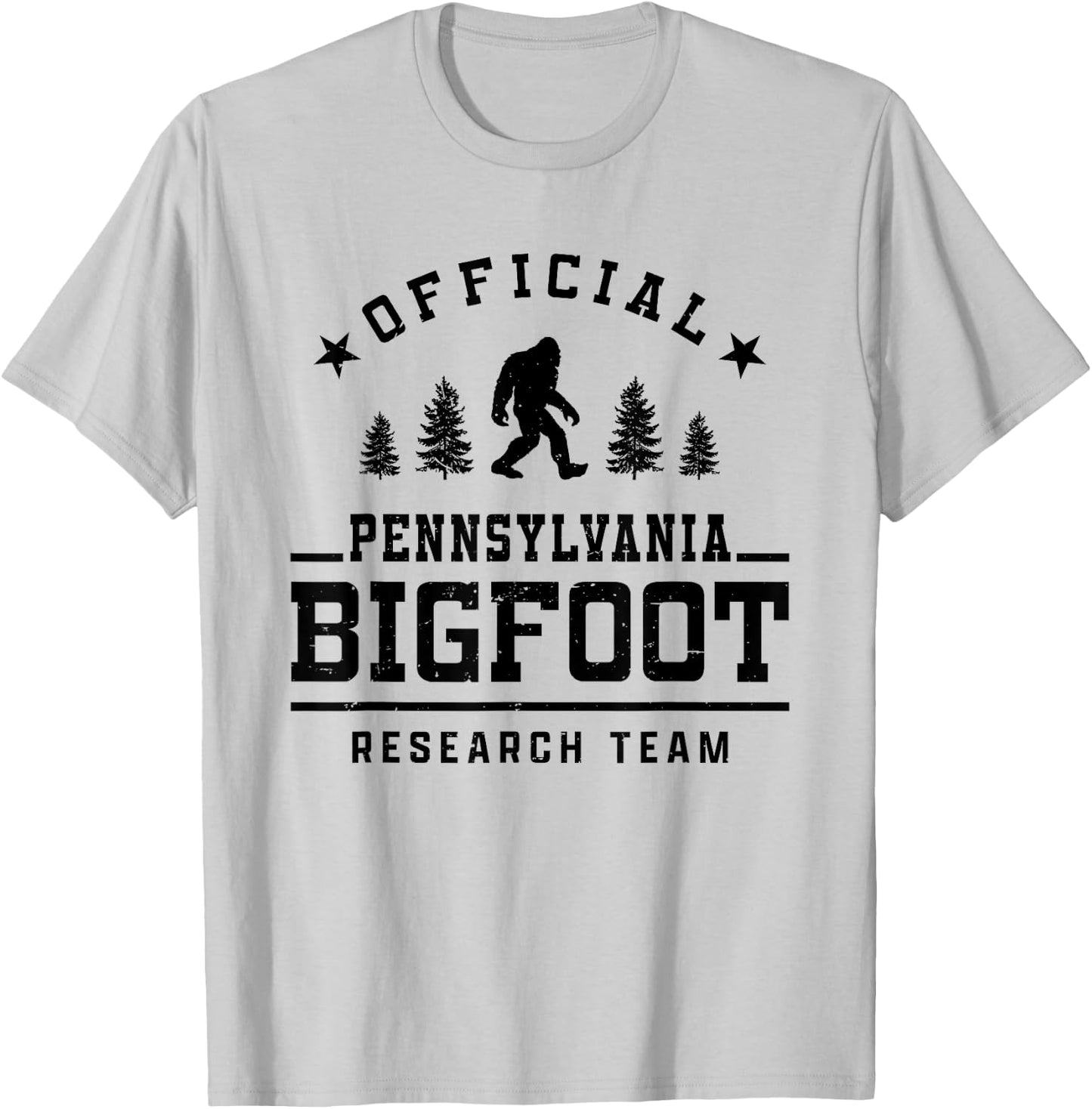 Official Pennsylvania Bigfoot Research Team T-Shirt - T-Shirt | Ash