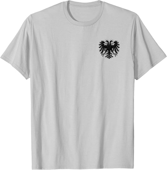 Holy Roman Banner Flag Double Headed Eagle Empire T-Shirt - T-Shirt | Ash