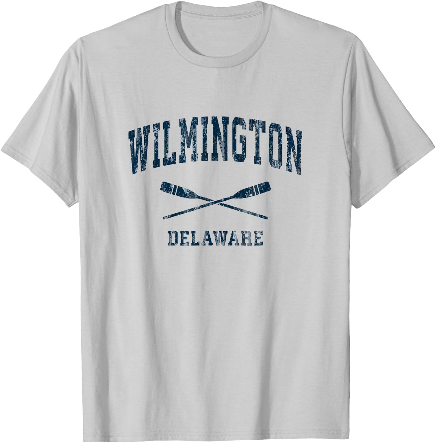 Wilmington Delaware Vintage Nautical Paddles Sports Oars T-Shirt - T-Shirt | Ash