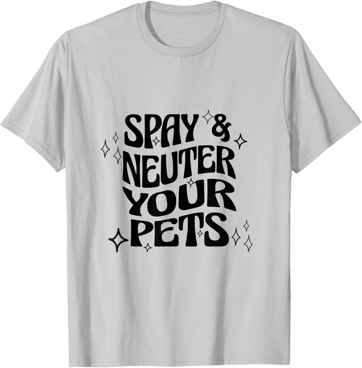 Spay and Neuter Your Pets Retro T-Shirt - T-Shirt | Ash
