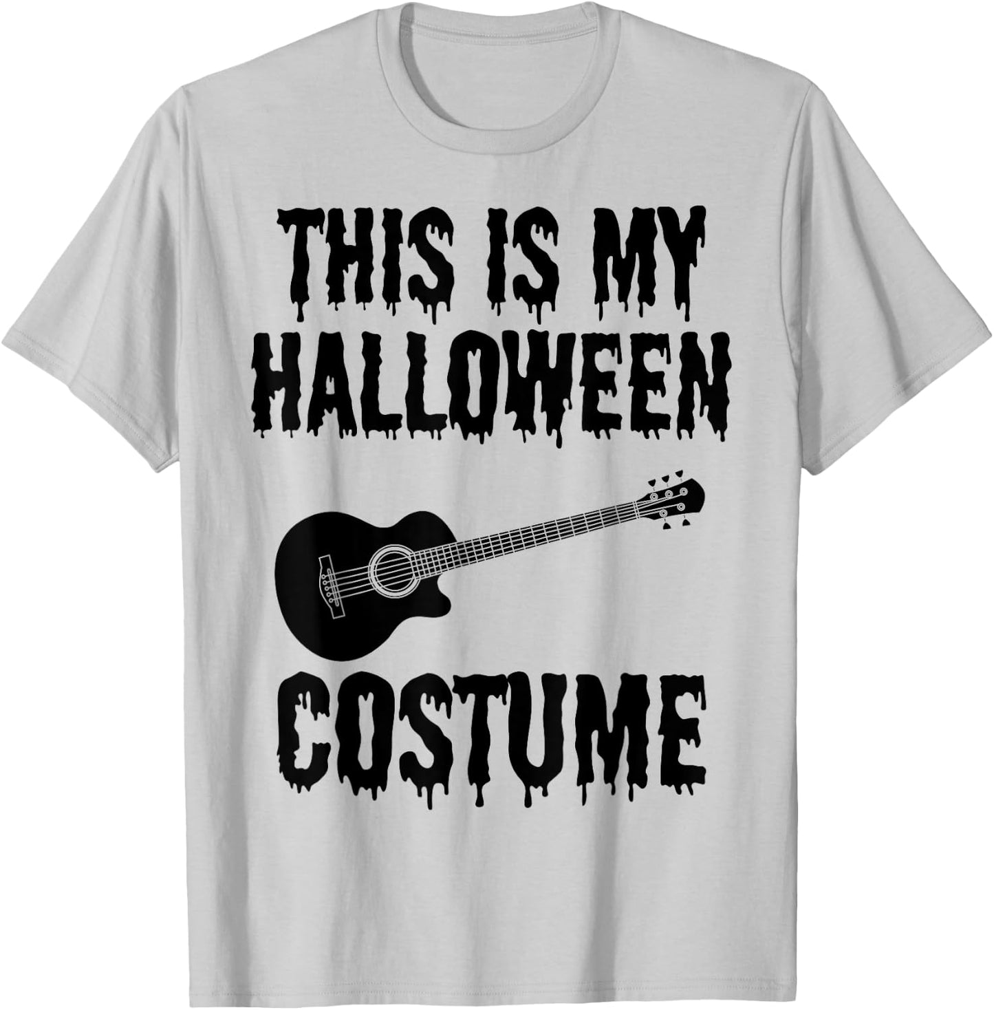 Funny Guitarist This is My Halloween Costume Guitar Player T-Shirt - T-Shirt | Ash