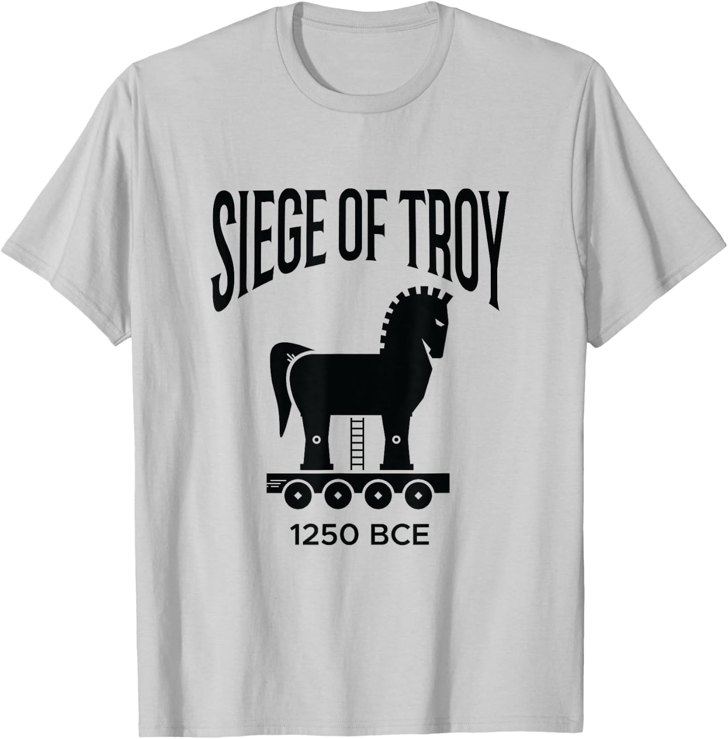 Siege of Troy Trojan Horse Trojan War Greek Mythology T-Shirt - T-Shirt | Ash