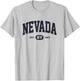 Navy Retro Vintage Nevada T-Shirt - T-Shirt | Ash