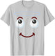 Group Costume Halloween Team Outfit Holy Halo Angel Emoticon T-Shirt - T-Shirt | Ash
