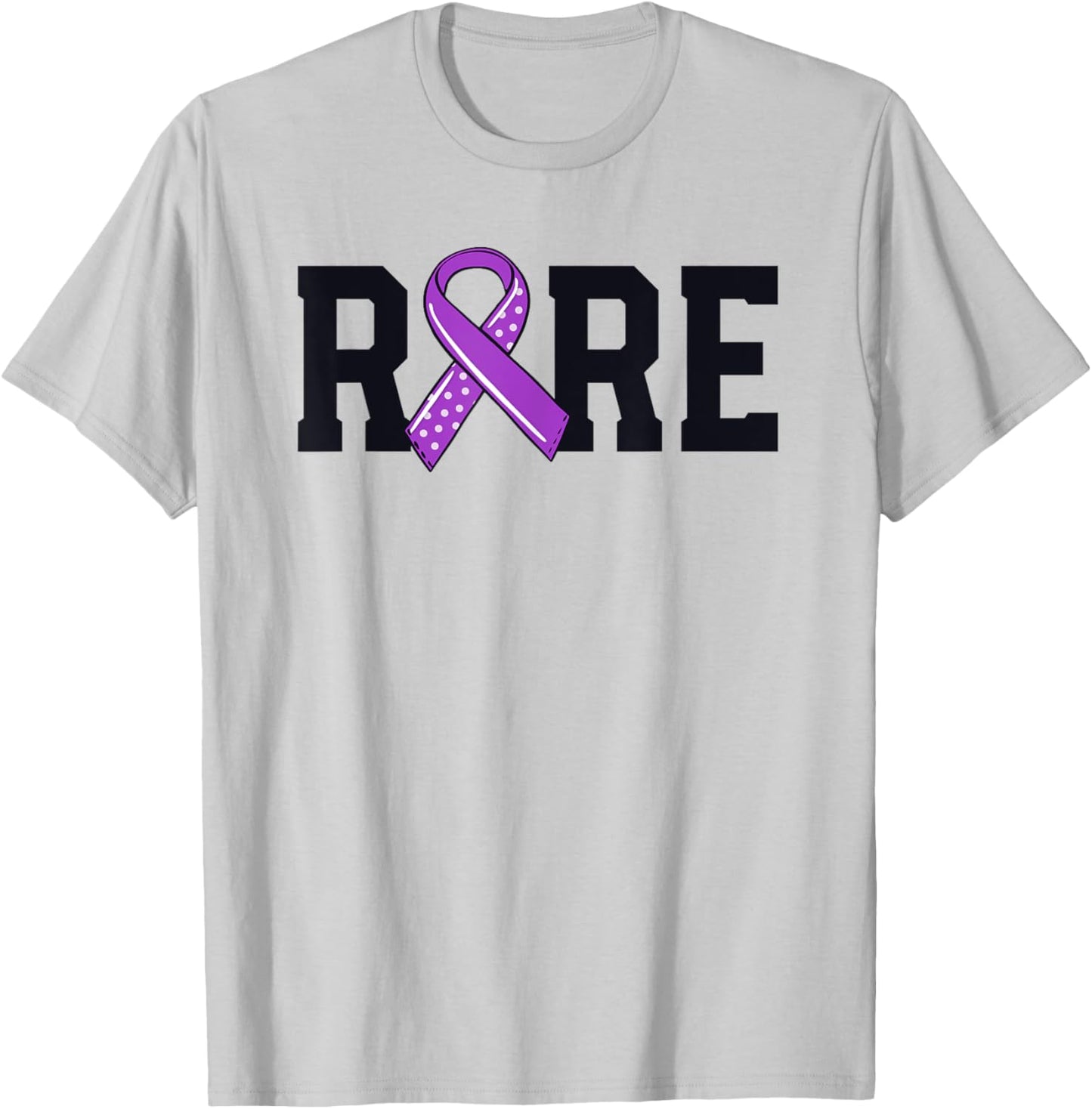 Rare Disease Mastocytosis Awareness Mast Cell Ribbon MCAS T-Shirt - T-Shirt | Ash