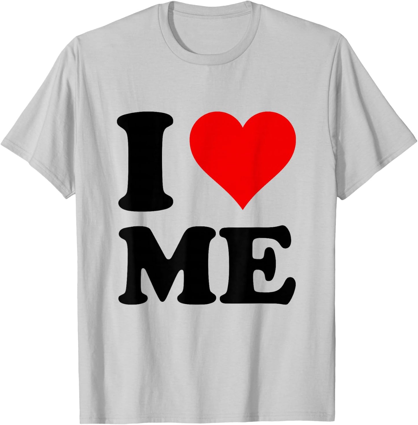Heart Red I Love Me T-Shirt - T-Shirt | Ash