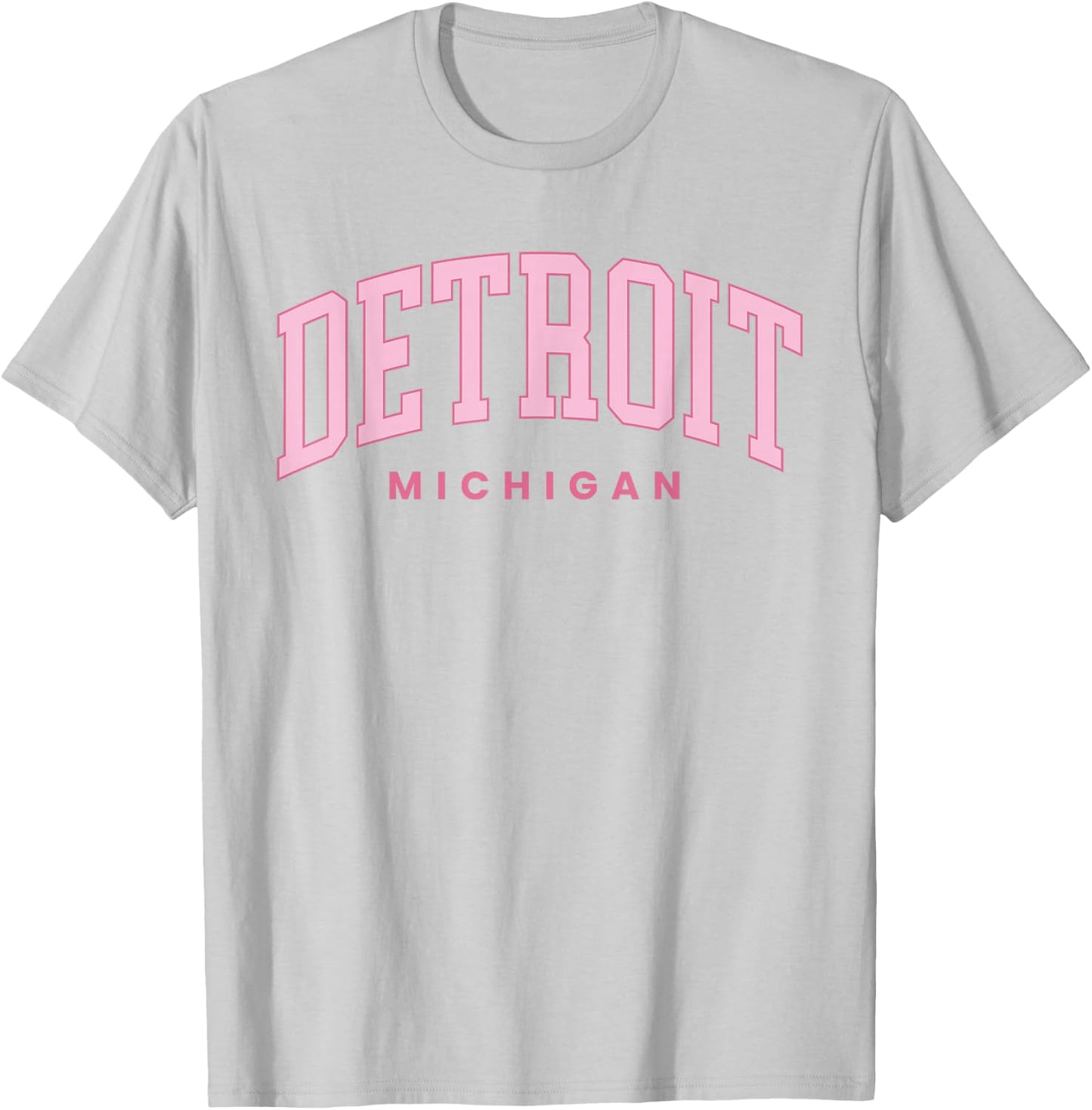 Retro Detroit Michigan Vintage Preppy Throwback Girls Kid T-Shirt - T-Shirt | Ash