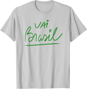 Camisa Brasil Brazil Soccer Jersey Football Brazilian Flag T-Shirt - T-Shirt | Ash