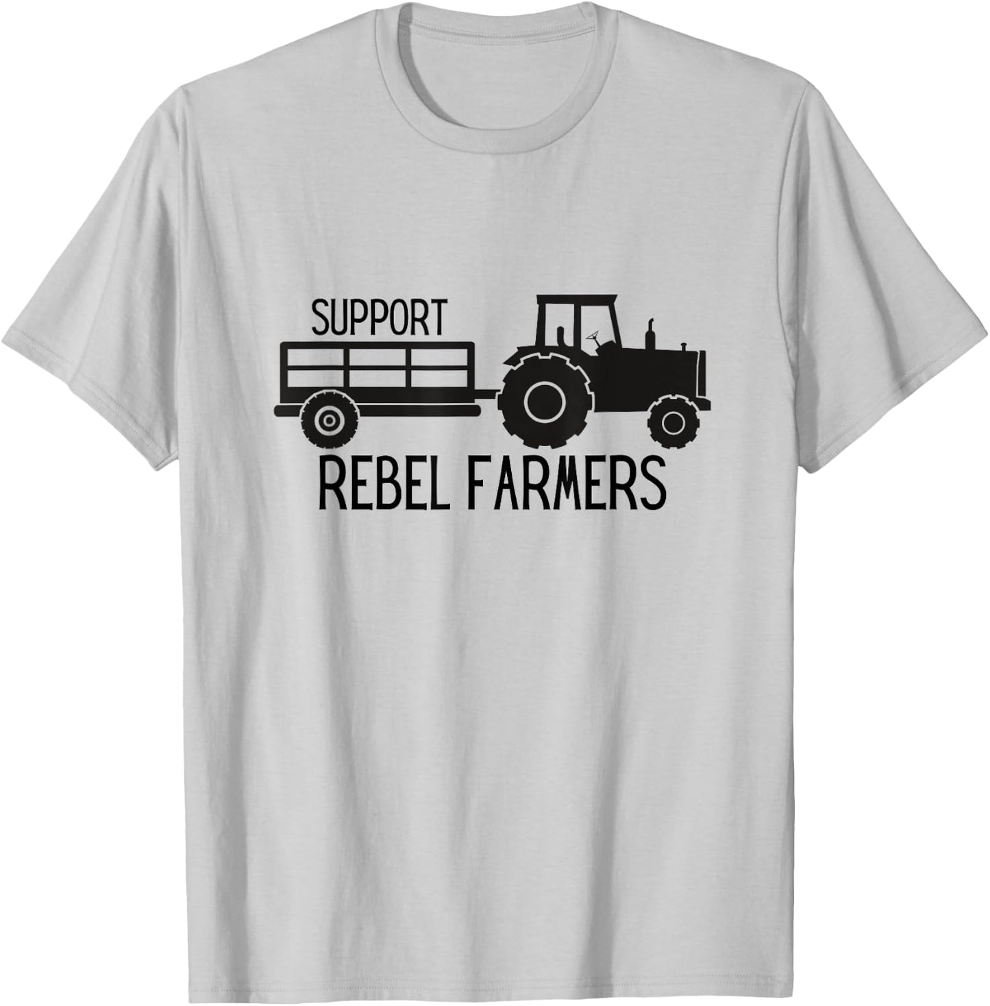 Support Rebel Farmers T-Shirt - T-Shirt | Ash