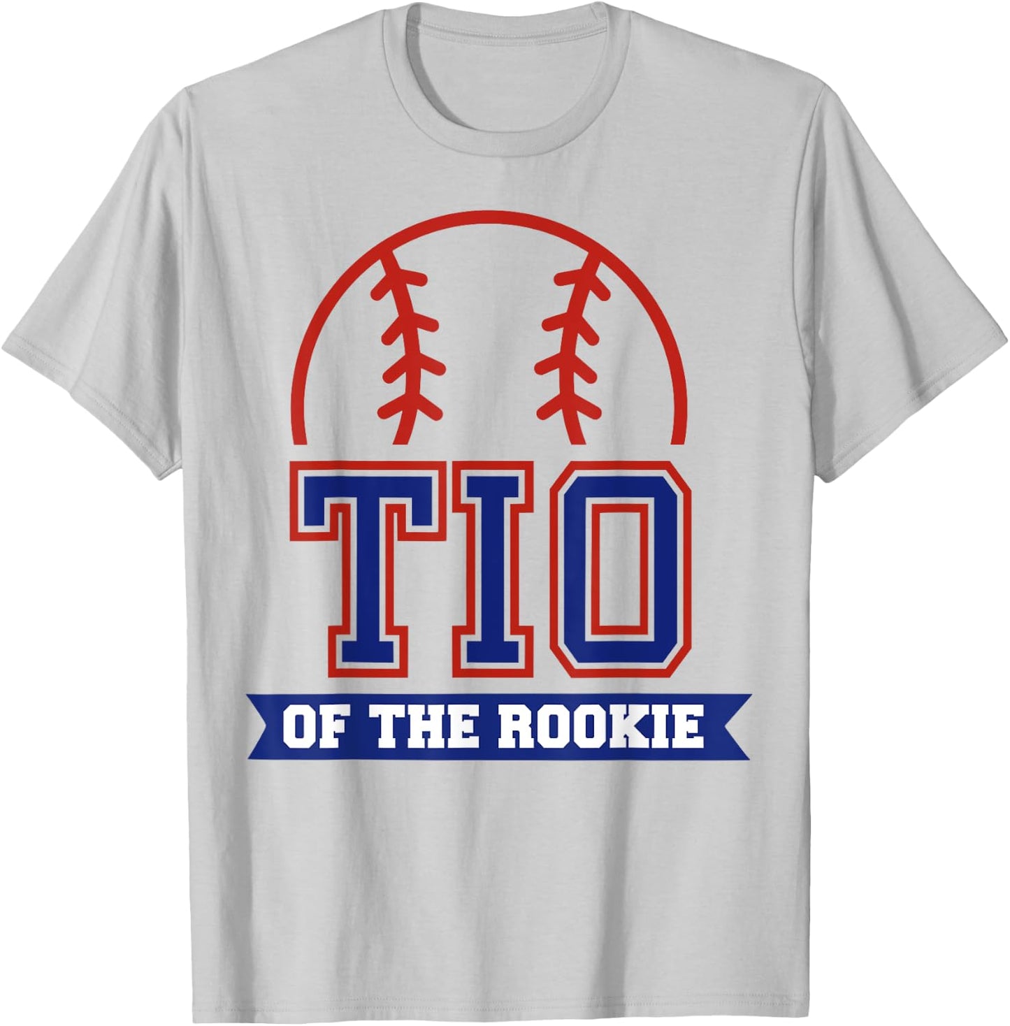 Tio of Rookie 1st Birthday Baseball Theme Matching Party T-Shirt - T-Shirt | Ash