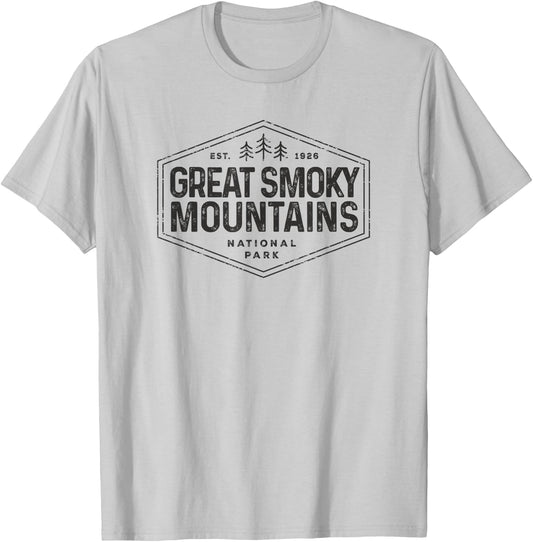 Great Smoky Mountains National Park Vintage Kids T-Shirt - T-Shirt | Ash
