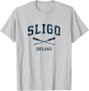Sligo Ireland Vintage Nautical Paddles Sports Oars T-Shirt - T-Shirt | Ash