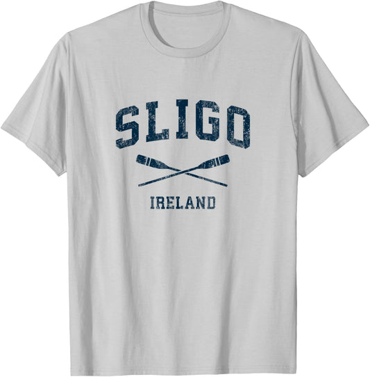 Sligo Ireland Vintage Nautical Paddles Sports Oars T-Shirt - T-Shirt | Ash