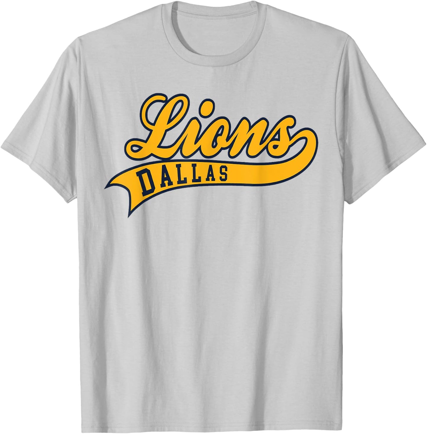 Dallas Lions Baseball T-Shirt - T-Shirt | Ash