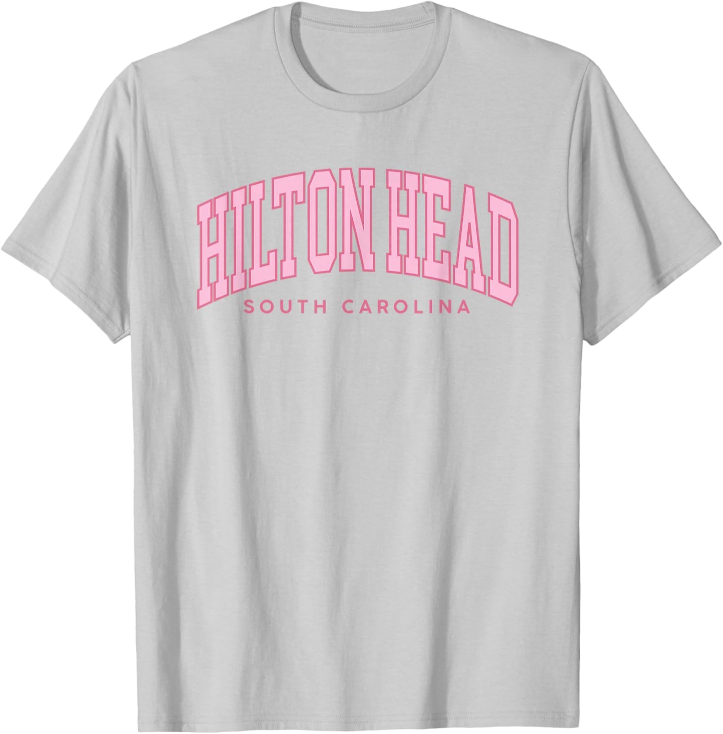 Hilton Head South Carolina Pink Retro Preppy Throwback Girls T-Shirt - T-Shirt | Ash