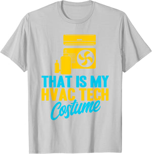 HVAC Technician Vintage HVAC Tech My HVAC Tech Costume T-Shirt - T-Shirt | Ash