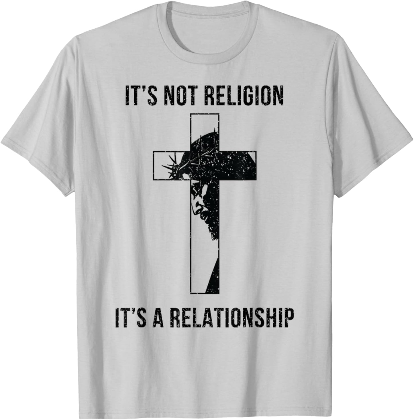 It's Not A Religion It's A Relationship Christian T-Shirt - T-Shirt | Ash