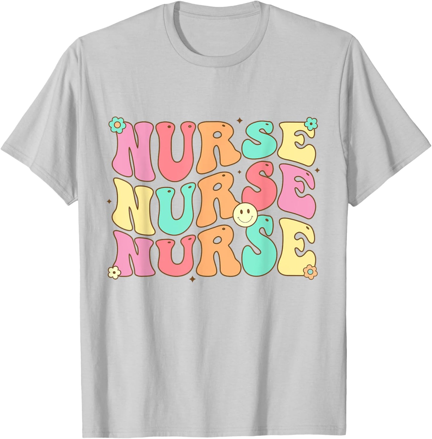 Groovy Nurse Shirt Women Future Nurse Appreciation Nursing T-Shirt - T-Shirt | Ash