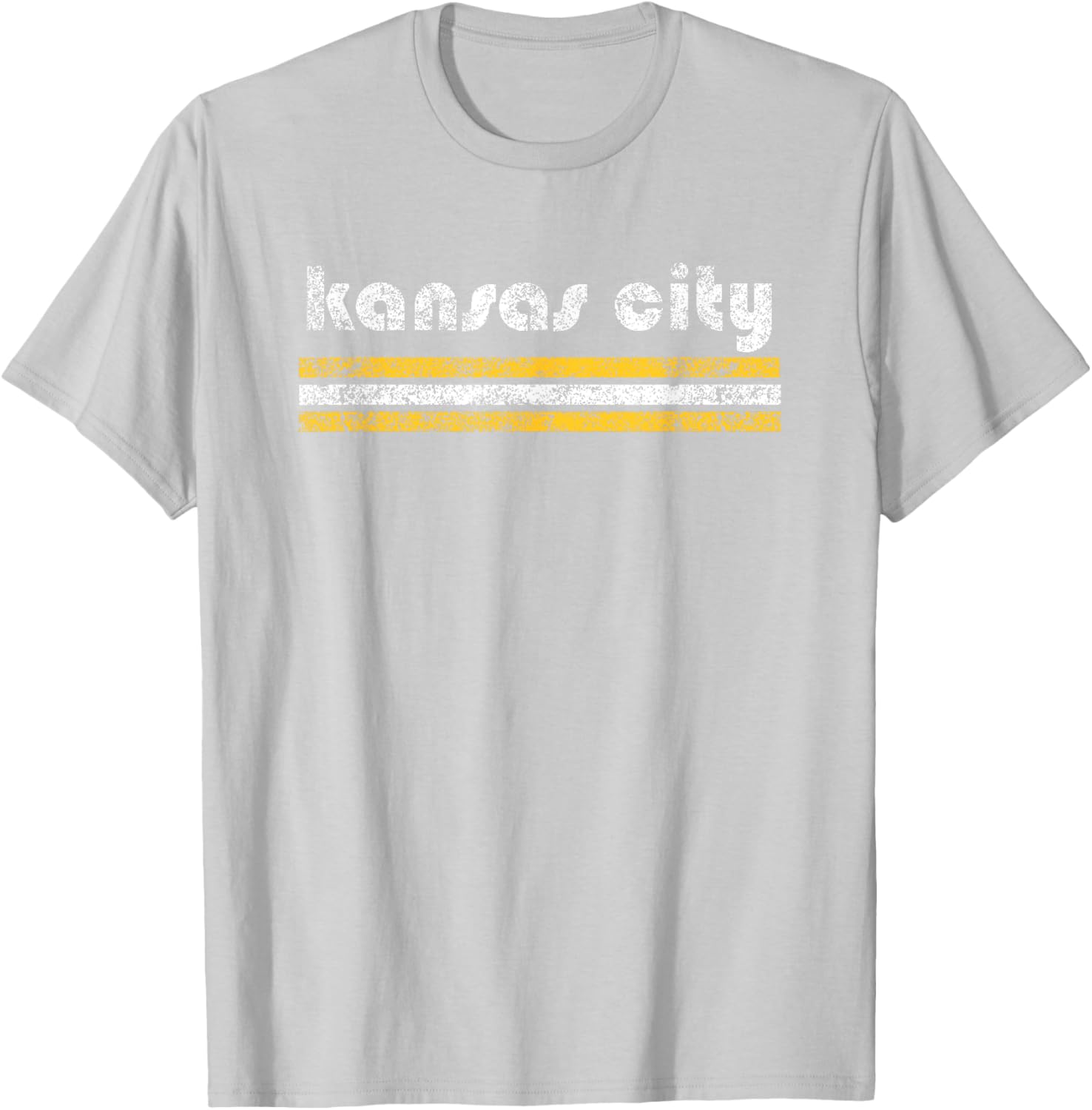 Kansas City Missouri Retro Vintage Weathered Throwback T-Shirt - T-Shirt | Ash