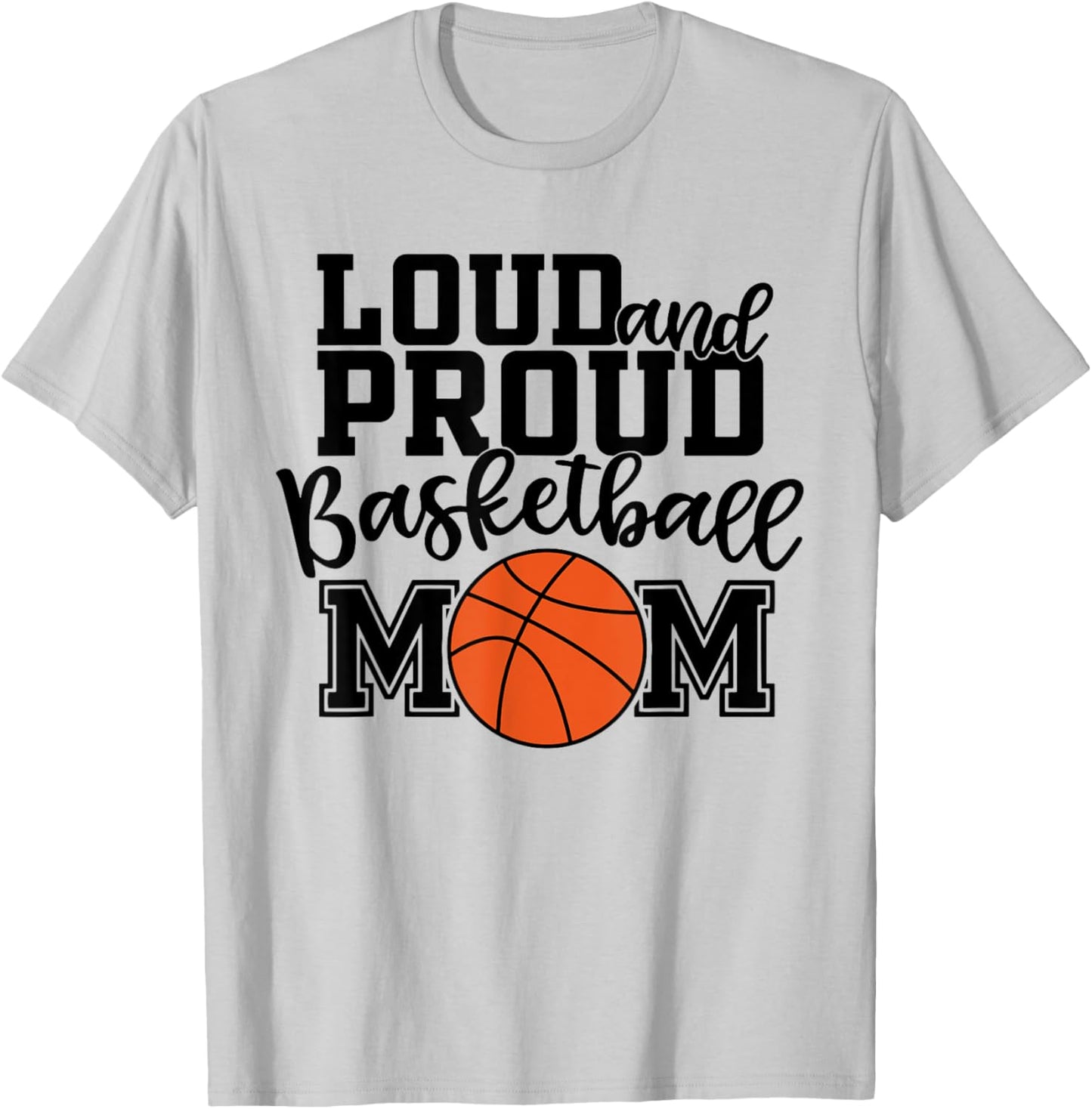 Basketball Mom T-Shirt - T-Shirt | Ash