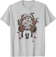 Disney Mickey Christmas Tangled Lights Antlers T-Shirt - T-Shirt | Ash