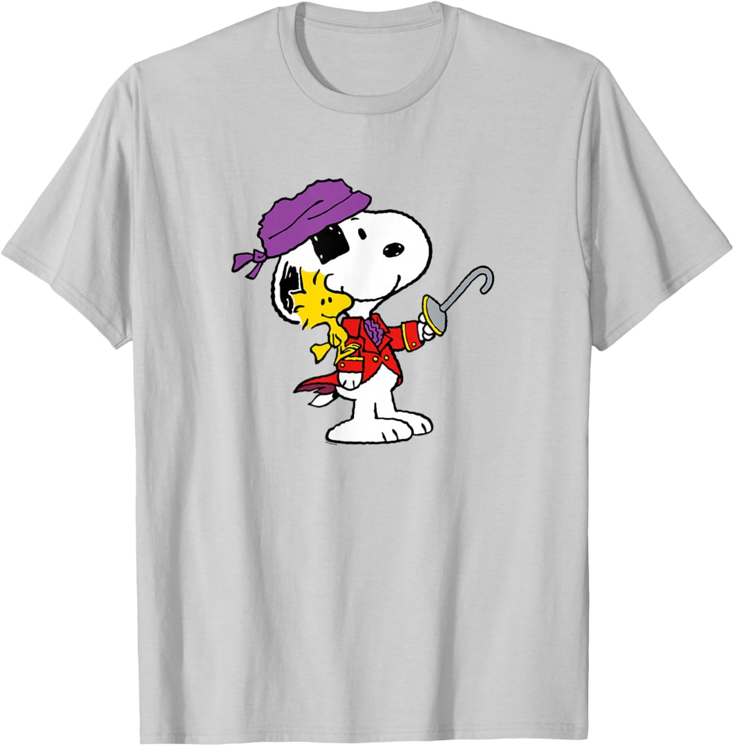 Peanuts Ahoy Snoopy and Woodstock T-Shirt - T-Shirt | Ash