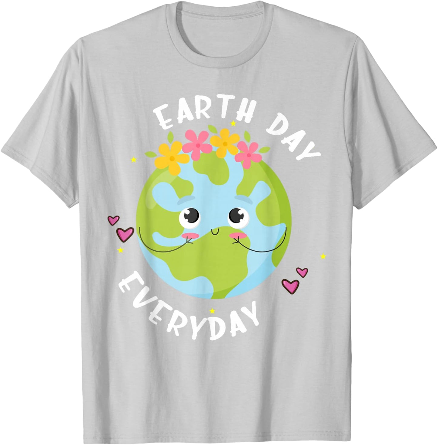Earth Day Everyday Kids Girl T-Shirt - T-Shirt | Ash