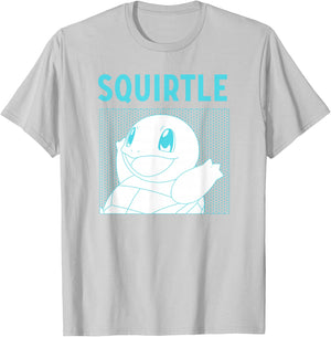 Pokémon Squirtle Adorable Comic Box Panel Portrait T-Shirt - T-Shirt | Ash